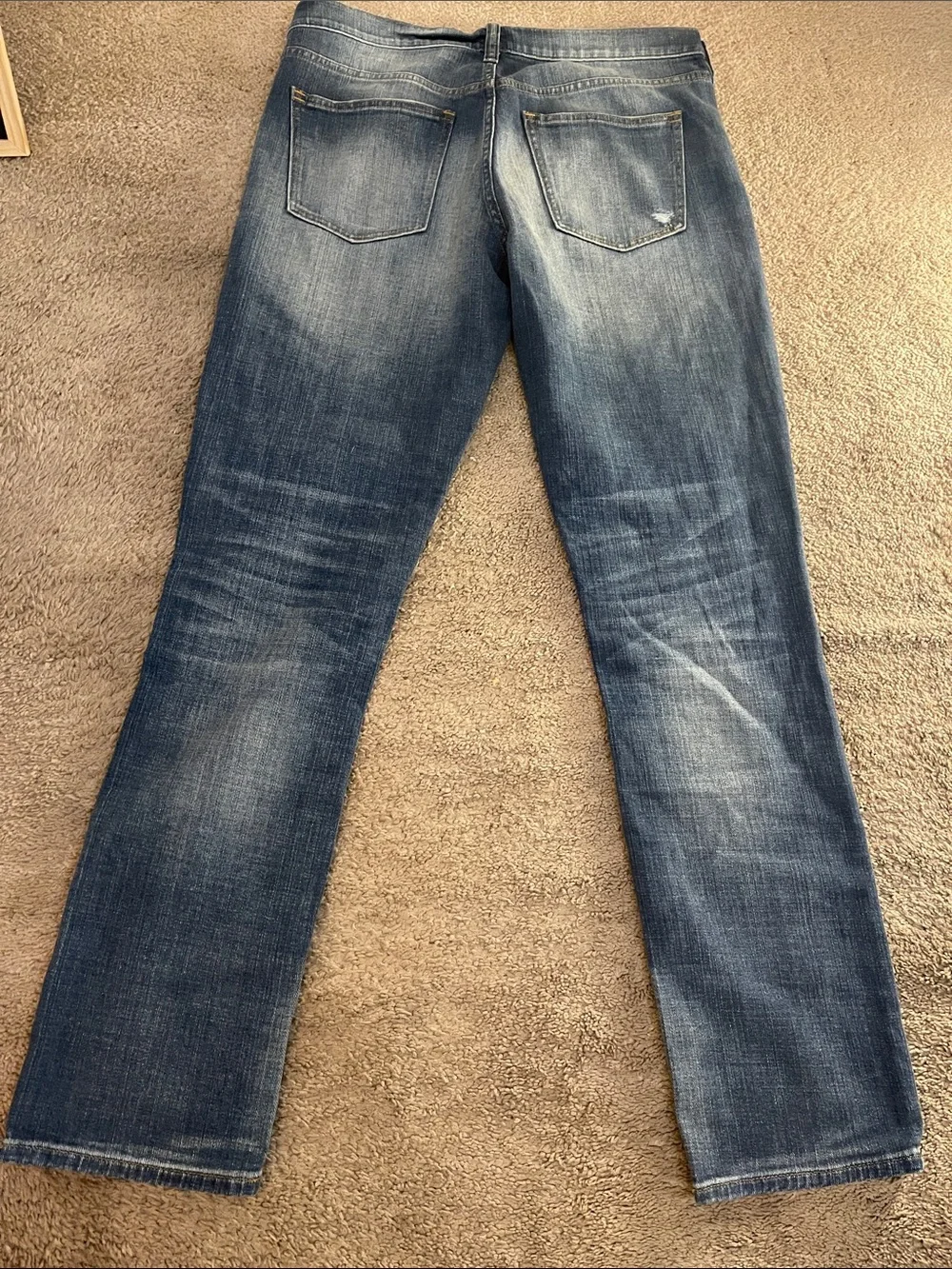J. Crew Women's Straight Leg Jeans in Medium Blue Wash